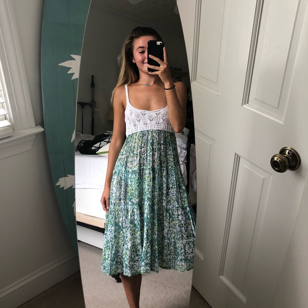 Long floral sun dress